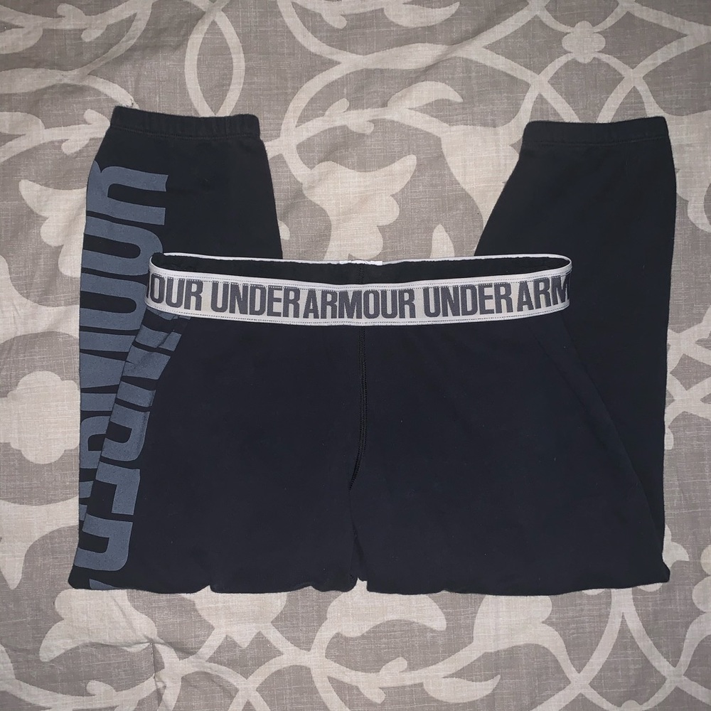 Under Armour Black Fleece Capris